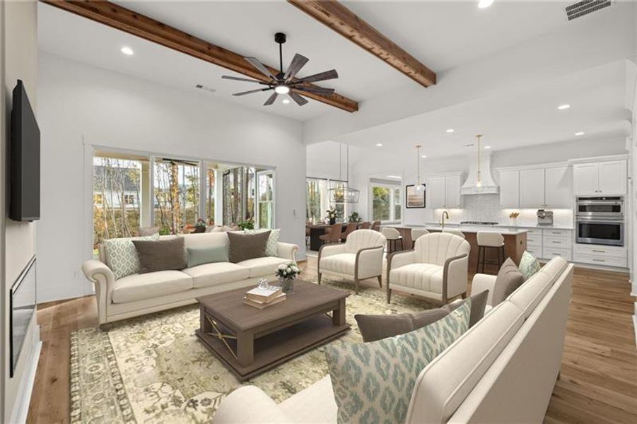 Furnished interior view inside a new home in , Jefferson (Image 5).