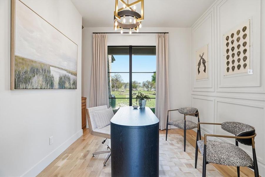 Furnished interior view inside a new home in Ranger Ridge Estates, Strawn (Image 26).
