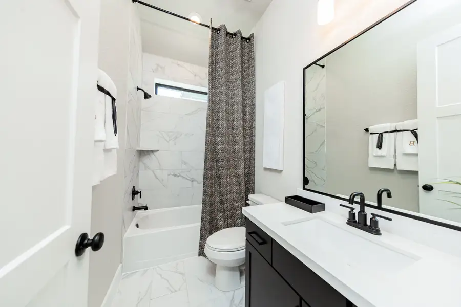 Representative furnished interior of a home built from the Cambridge by Beazer Homes in Arabella on the Prairie, Richmond (Image 6).