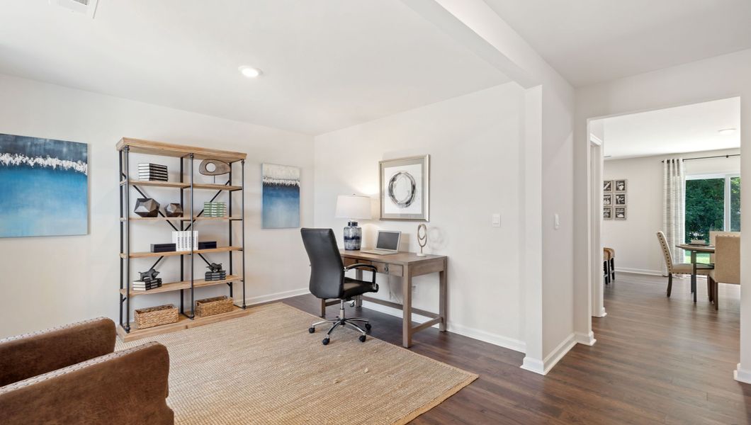 Furnished interior view inside a new home in Lightwood Cottages, Moore (Image 7).