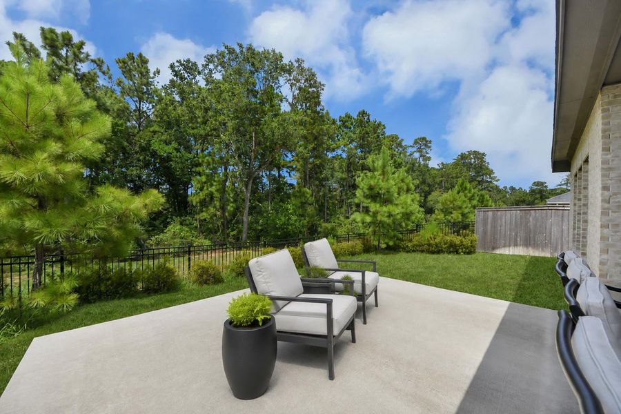 Exterior details and patio area of a home in , Magnolia (Image 22).