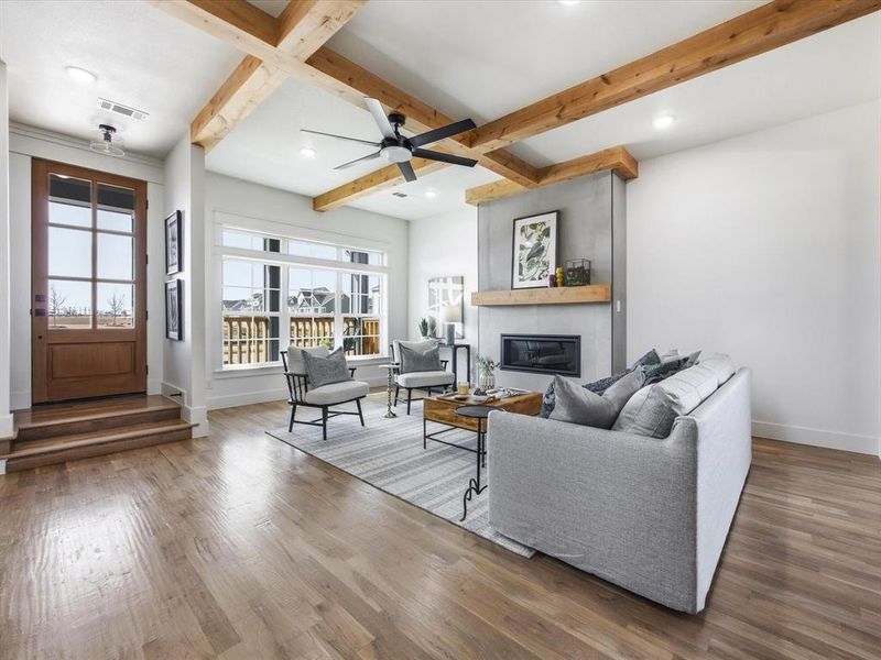 Furnished interior view inside a new home in , Midlothian (Image 6). Furnished interior view inside a new home in , Midlothian (Image 6).