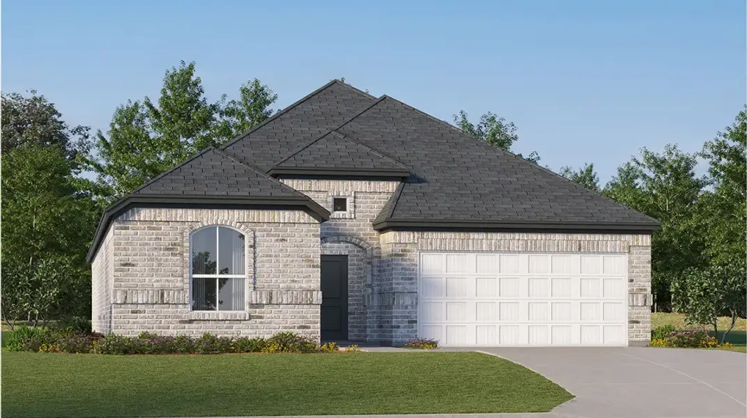 Front exterior of a new home in Yellow River Plantation, Laurel Hill, FL, highlighting curb appeal (Image 1). Front exterior of a new home in Yellow River Plantation, Laurel Hill, FL, highlighting curb appeal (Image 1).