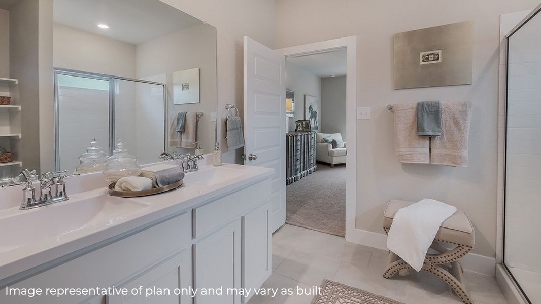 Representative furnished interior of a home built from the The Naples by D.R. Horton in Veranda, San Antonio (Image 13).