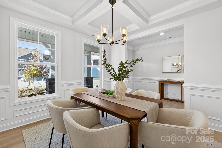 Furnished interior view inside a new home in Falls Cove, Troutman (Image 26).