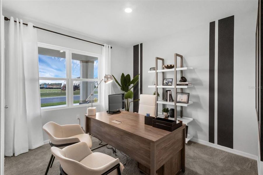Furnished interior view inside a new home in Wind Meadows South, Bartow (Image 6).