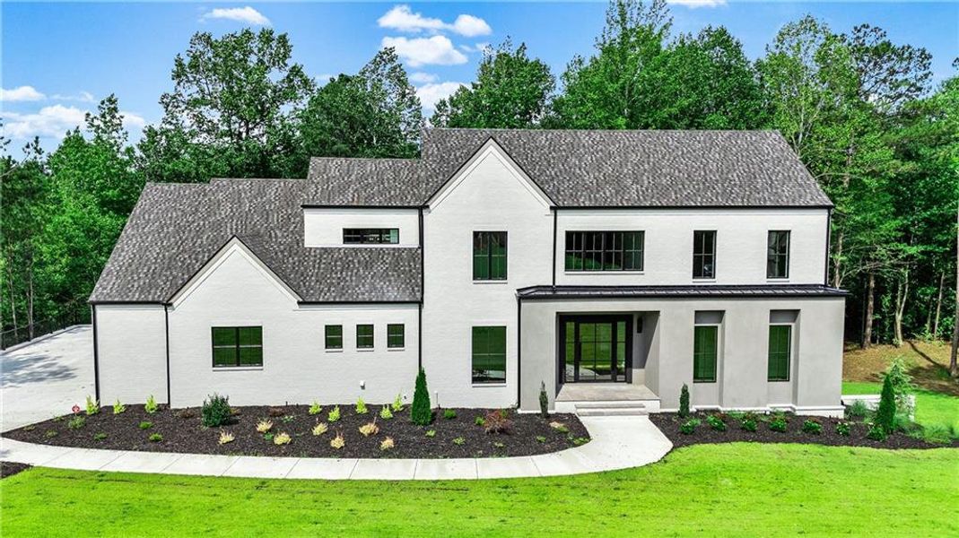 Front exterior of a new home in , Newnan, GA, highlighting curb appeal (Image 34).