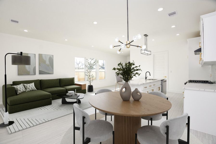 Furnished interior view inside a new home in , Houston (Image 7).