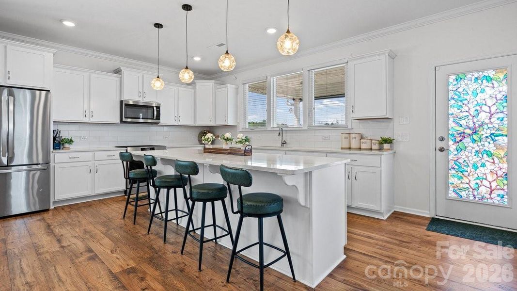Furnished interior view inside a new home in , Statesville (Image 9).