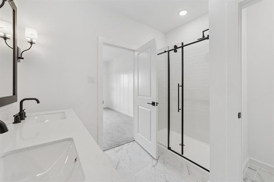 Furnished interior view inside a new home in Aspire at Noble Ridge, Howe (Image 19). Furnished interior view inside a new home in Aspire at Noble Ridge, Howe (Image 19).