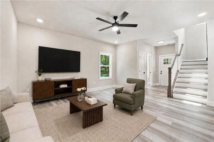 Furnished interior view inside a new home in , Cumming (Image 38).