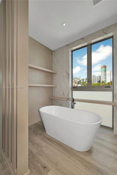 Furnished interior view inside a new home in , Miami (Image 16).