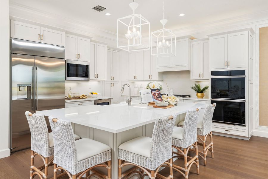 Representative furnished interior of a home built from the Barbados by GL Homes in Valencia Del Mar (55+), Boynton Beach (Image 6).