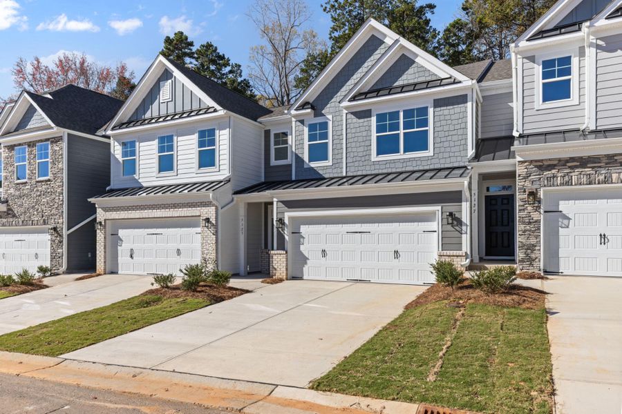 Front exterior of a new home in Harbor Crossing, Greensboro, NC, highlighting curb appeal (Image 21).
