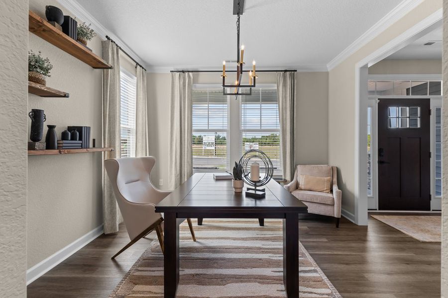 Representative furnished interior of a home built from the The Waverunner by Chesapeake Homes in Coastal Club of the Carolinas, Calabash (Image 10).