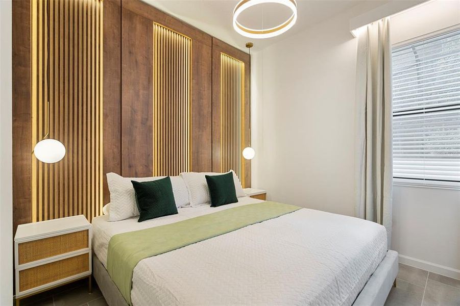 Furnished interior view inside a new home in , Orlando (Image 35).