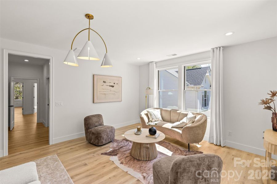 Furnished interior view inside a new home in , Charlotte (Image 34).