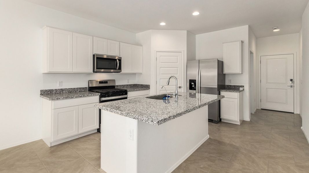 Representative furnished interior of a home built from the Dalton by D.R. Horton in The Oasis at Rocking K, Vail (Image 7).