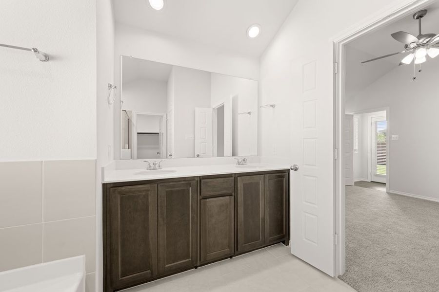 Front exterior of a new home in Mountain Valley, Burleson, TX, highlighting curb appeal (Image 21).