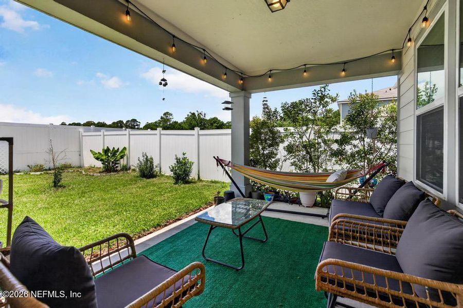 Exterior details and patio area of a home in Wells Landing, Jacksonville (Image 22). Exterior details and patio area of a home in Wells Landing, Jacksonville (Image 22).
