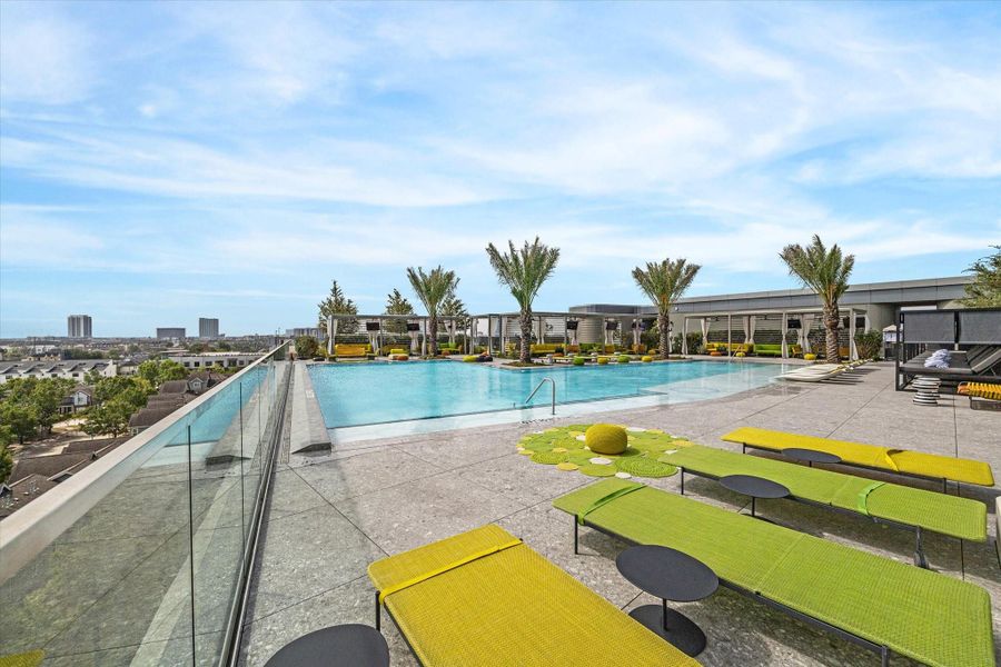 The Thompson Hotel pool is always open to The Allen residents.