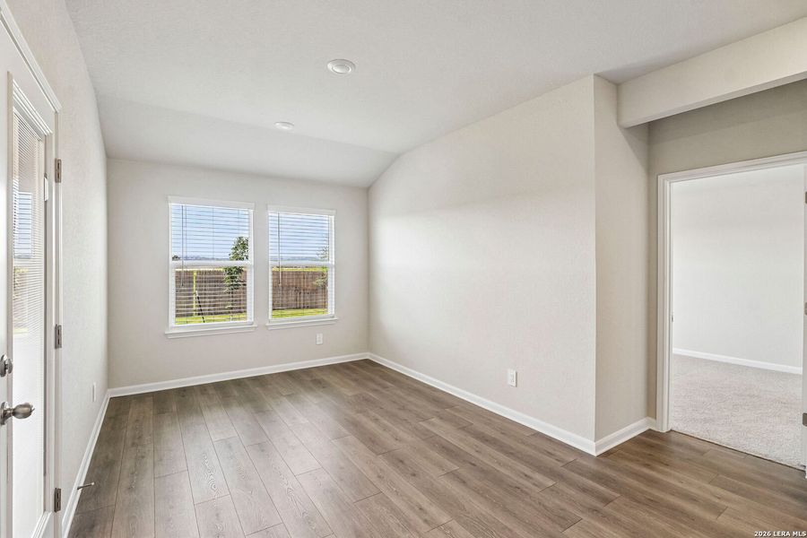 Spacious, unfurnished interior of a new home in Estancia Ranch - Premier Series, San Antonio (Image 37). Spacious, unfurnished interior of a new home in Estancia Ranch - Premier Series, San Antonio (Image 37).