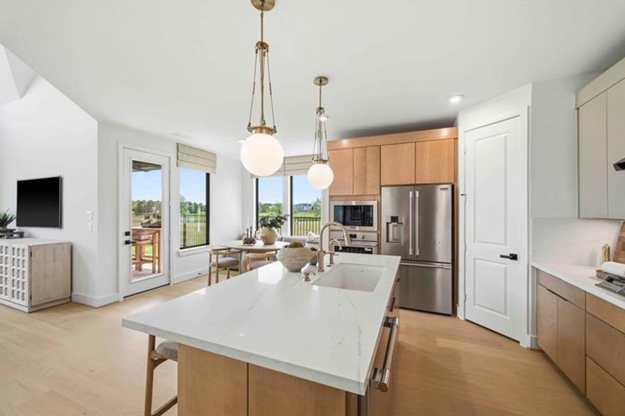 Furnished interior view inside a new home in Bridgeland 45', 50', 70', Cypress (Image 13).