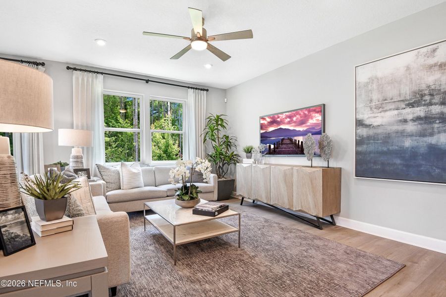 Furnished interior view inside a new home in , Palm Coast (Image 13).