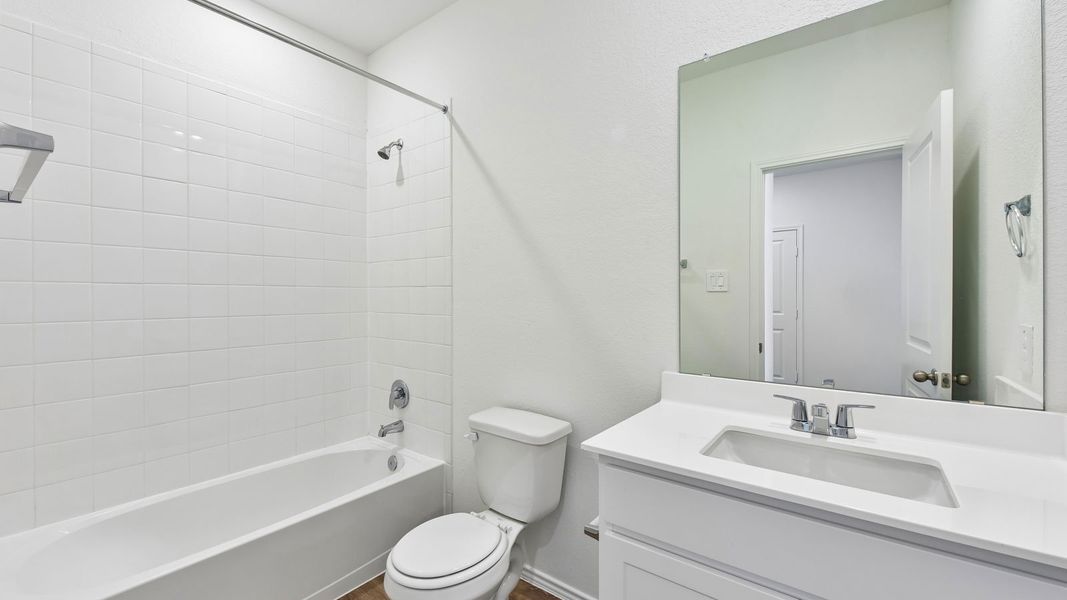 Furnished interior view inside a new home in Wayside, Uhland (Image 10).