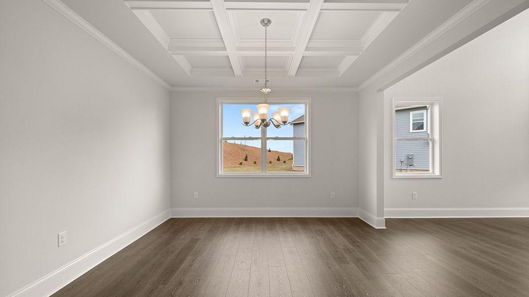 Representative unfurnished interior of a home built from the WESTERLY by D.R. Horton in Haven Abbey, Cumming (Image 19).