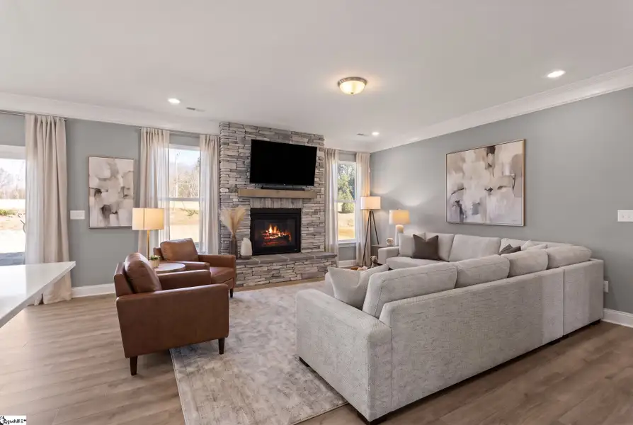Furnished interior view inside a new home in Founders Club, Moore (Image 7).