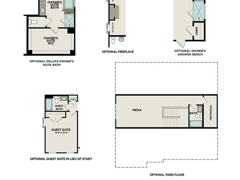 2D floor plan layout of this home in Cedar Farms, Winder, GA (Image 4). 2D floor plan layout of this home in Cedar Farms, Winder, GA (Image 4).