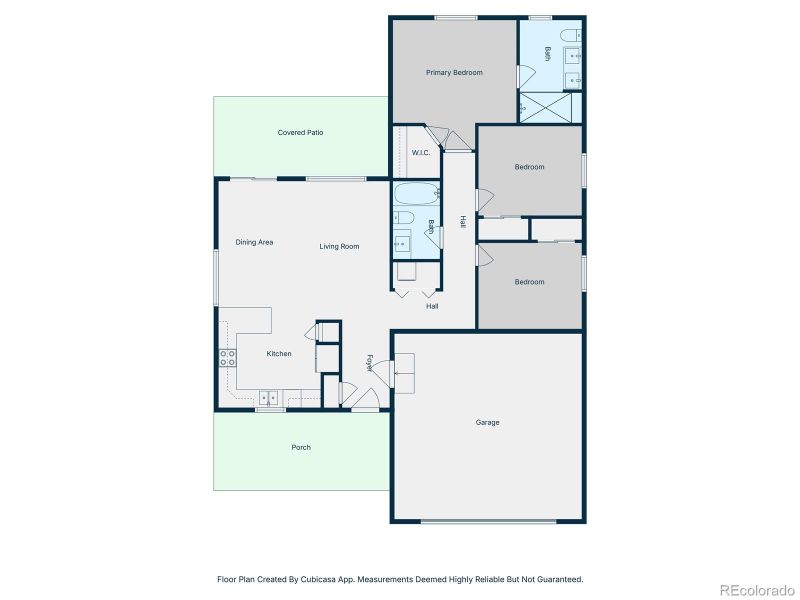 2D floor plan layout of this home in , Crestone, CO (Image 1).