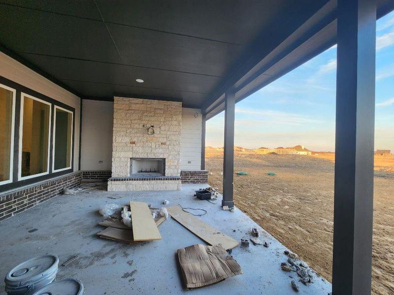 In-progress construction of a new home in Rocky Top, Krum, TX (Image 13).