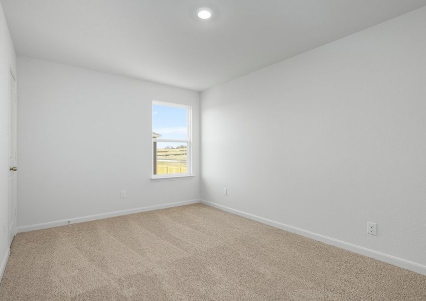 The secondary bedrooms are a perfect space for childrens bedrooms and guest rooms.