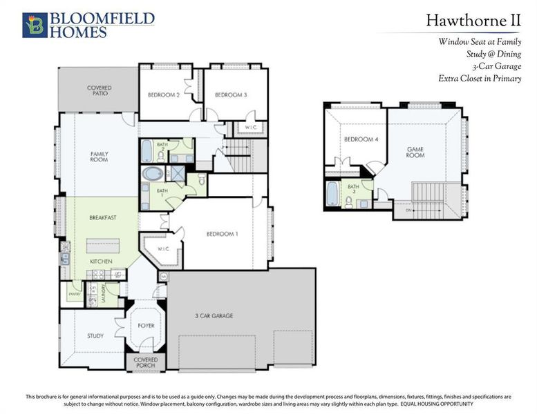 2D floor plan layout of this home in Hampton Park, Glenn Heights, TX (Image 3).