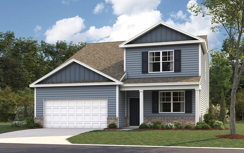 Representative exterior photo of a completed home built from the Salem by D.R. Horton in Isabel Estates, Knoxville, TN (Image 21).