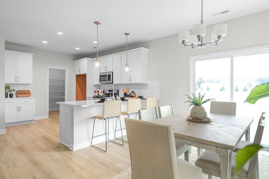 Representative furnished interior of a home built from the Clarion by Caviness & Cates Communities in Maggie Way, Wendell (Image 23).