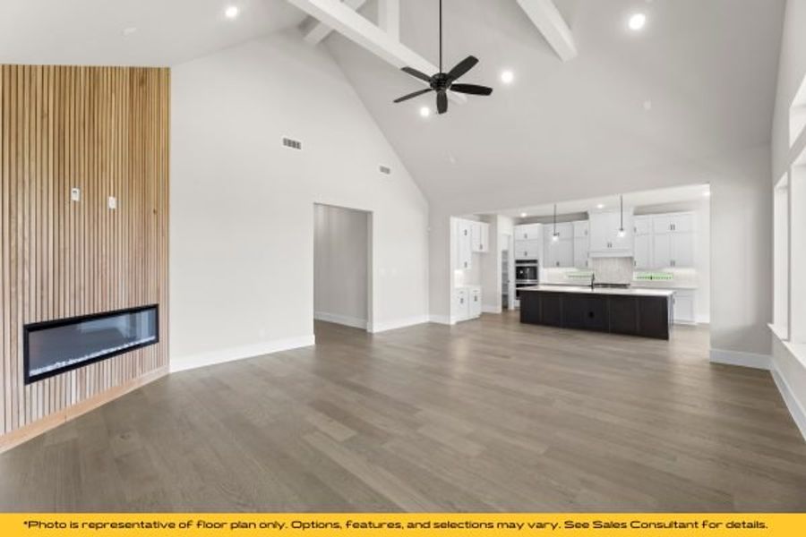 Representative unfurnished interior of a home built from the Belize by Stonefield Homes in Heath Golf and Yacht Club, Rockwall (Image 25).