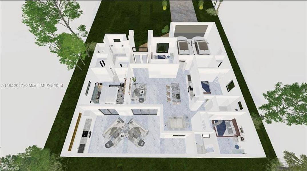 2D floor plan layout of this home in , Cape Coral, FL (Image 6). 2D floor plan layout of this home in , Cape Coral, FL (Image 6).