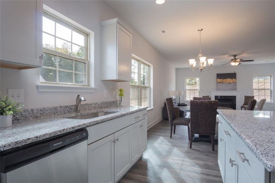 Furnished interior view inside a new home in Mirror Lake at South Harbour, Villa Rica (Image 8).