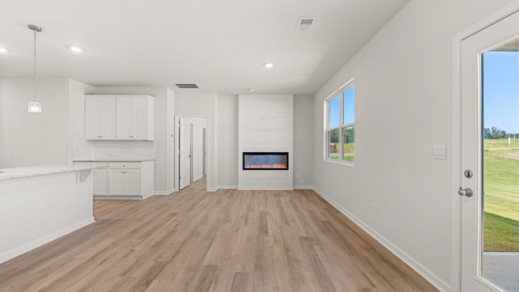 Representative unfurnished interior of a home built from the Freeport by D.R. Horton in Hamptons at Riverwood North, Dallas (Image 20).