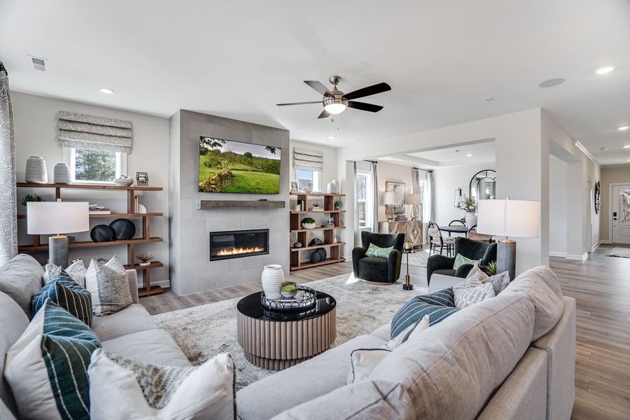 Representative furnished interior of a home built from the Wayland by Taylor Morrison in Silverstone Traditional, Knightdale (Image 6).