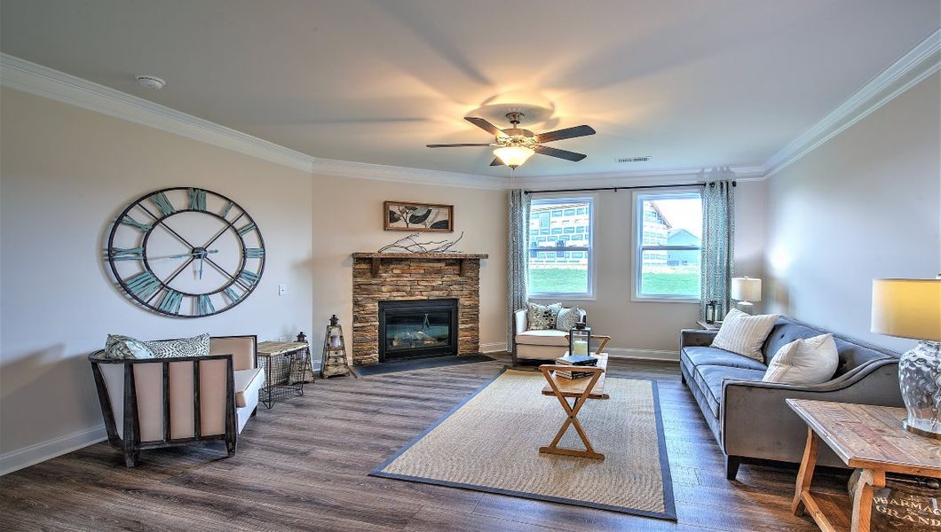 Furnished interior view inside a new home in Reserve at Tap Root Farms, Fletcher (Image 17).