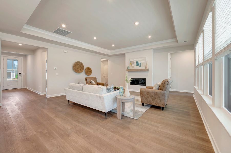 Representative furnished interior of a home built from the Aspen Creek by Tri Pointe Homes in Altis At Serenity | A 55+ Community, Fuquay Varina (Image 15).