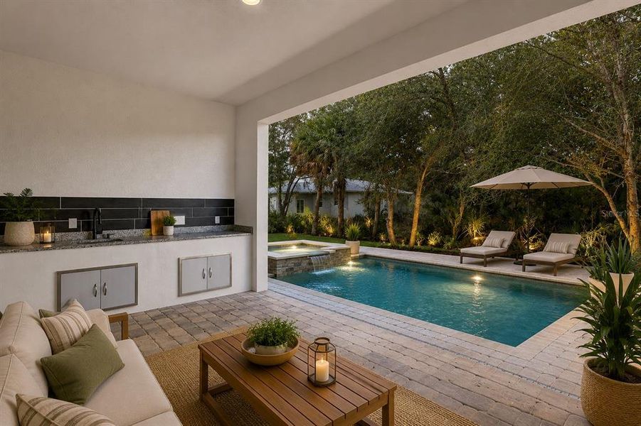Exterior details and patio area of a home in , Port Charlotte (Image 4). Exterior details and patio area of a home in , Port Charlotte (Image 4).