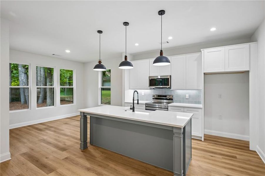 Furnished interior view inside a new home in , Atlanta (Image 9).