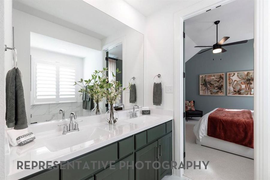 Furnished interior view inside a new home in Wellington, Haslet (Image 9).