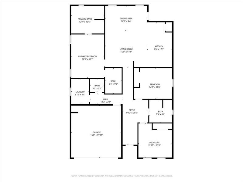 2D floor plan layout of this home in , Gun Barrel City, TX (Image 4).