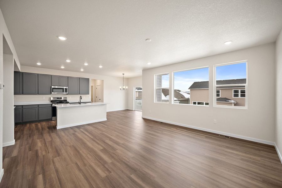 Spacious, unfurnished interior of a new home in Aspen Ranch, Fountain (Image 24). Spacious, unfurnished interior of a new home in Aspen Ranch, Fountain (Image 24).